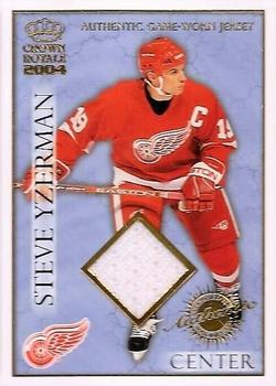 2003-04 Pacific Crown Royale - Game-Worn Jerseys (Hobby) #9 Steve Yzerman Front