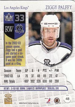 2003-04 Pacific Crown Royale - Retail #48 Ziggy Palffy Back