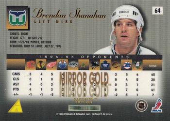 1995-96 Select Certified - Mirror Gold #64 Brendan Shanahan Back