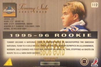 1995-96 Select Certified - Mirror Gold #112 Tommy Salo Back