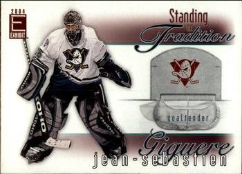 2003-04 Pacific Exhibit - Standing on Tradition #1 Jean-Sebastien Giguere Front