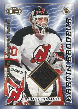 2003-04 Pacific Heads Up - Game-Worn Jerseys #18 Martin Brodeur Front