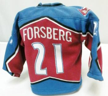 2003-04 Pacific Heads Up - Mini Sweaters #4 Peter Forsberg Back