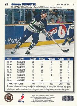 1995-96 Collector's Choice #24 Darren Turcotte Back