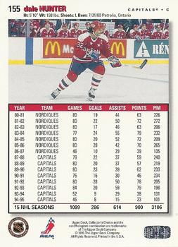 1995-96 Collector's Choice #155 Dale Hunter Back