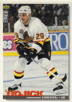 1995-96 Collector's Choice #290 Gino Odjick Front