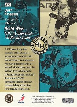 1995-96 Collector's Choice #372 Jeff Friesen Back