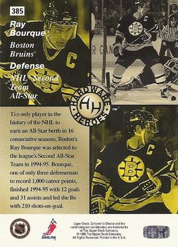1995-96 Collector's Choice #385 Ray Bourque Back