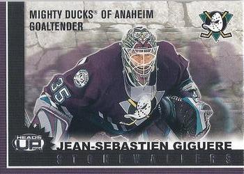 2003-04 Pacific Heads Up - Stonewallers #1 Jean-Sebastien Giguere Front