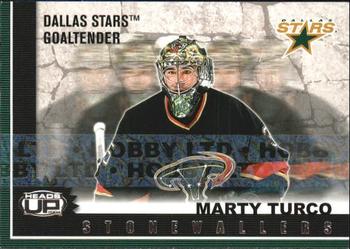 2003-04 Pacific Heads Up - Stonewallers Hobby LTD #4 Marty Turco Front