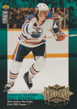 1995-96 Collector's Choice - Wayne Gretzky's Record Collection #G7 Wayne Gretzky Front