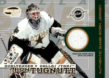 2003-04 Pacific Invincible - Jerseys #9 Ron Tugnutt Front