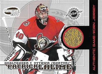 2003-04 Pacific Invincible - Jerseys #21 Patrick Lalime Front
