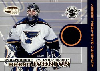 2003-04 Pacific Invincible - Jerseys #25 Brent Johnson Front