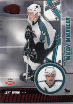 2003-04 Pacific Invincible - Red #123 Milan Michalek Front