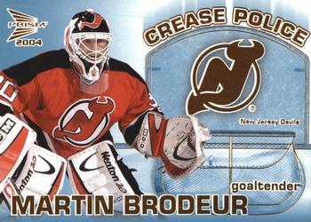 2003-04 Pacific Prism - Crease Police #6 Martin Brodeur Front