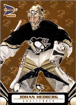 2003-04 Pacific Prism - Gold #80 Johan Hedberg Front
