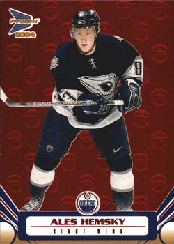 2003-04 Pacific Prism - Red #40 Ales Hemsky Front