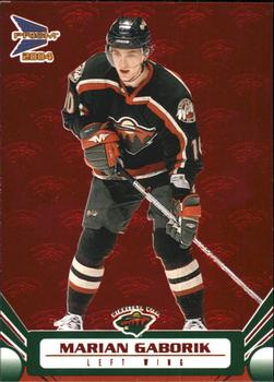2003-04 Pacific Prism - Red #53 Marian Gaborik Front