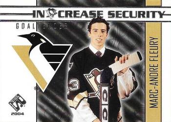 2003-04 Pacific Private Stock Reserve - Increase Security #13 Marc-Andre Fleury Front