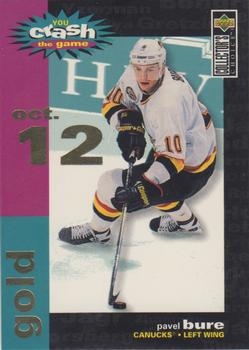 1995-96 Collector's Choice - You Crash the Game Gold #C1 Pavel Bure Front
