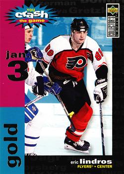 1995-96 Collector's Choice - You Crash the Game Gold #C4 Eric Lindros Front