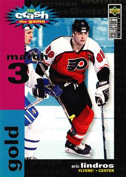 1995-96 Collector's Choice - You Crash the Game Gold #C4 Eric Lindros Front