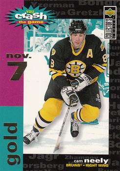 1995-96 Collector's Choice - You Crash the Game Gold #C14 Cam Neely Front