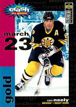 1995-96 Collector's Choice - You Crash the Game Gold #C14 Cam Neely Front