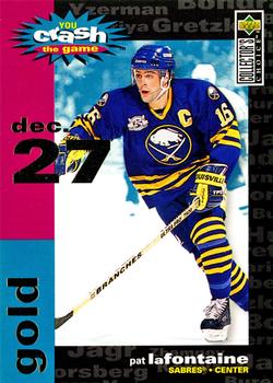 1995-96 Collector's Choice - You Crash the Game Gold #C27 Pat LaFontaine Front