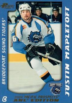 2003-04 Pacific Prospects AHL - Gold #11 Justin Mapletoft Front