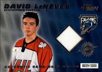 2003-04 Pacific Prospects AHL - Jerseys #5 David LeNeveu Front