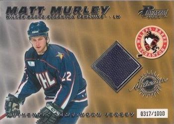 2003-04 Pacific Prospects AHL - Jerseys #6 Matt Murley Front