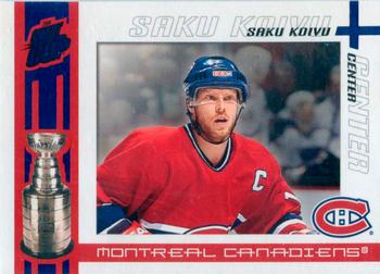 2003-04 Pacific Quest for the Cup - Blue #55 Saku Koivu Front
