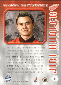 2003-04 Pacific Quest for the Cup - Calder Contenders #8 Jiri Hudler Back