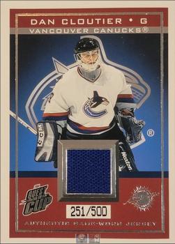 2003-04 Pacific Quest for the Cup - Jerseys #19 Dan Cloutier Front
