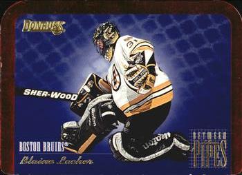 1995-96 Donruss - Between the Pipes #1 Blaine Lacher Front