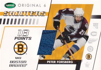 2003-04 Parkhurst Original Six Boston - Memorabilia #BM50 Peter Forsberg Front