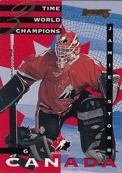 1995-96 Donruss - Canadian World Junior Team #1 Jamie Storr Front