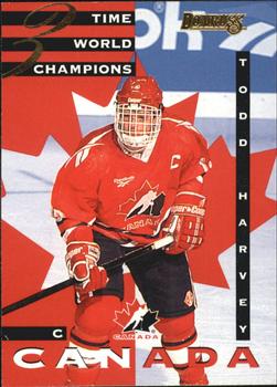 1995-96 Donruss - Canadian World Junior Team #17 Todd Harvey Front