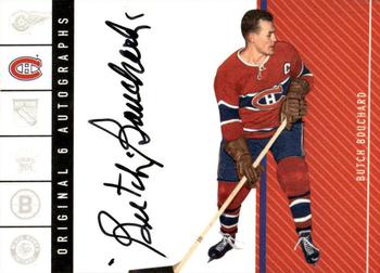 2003-04 Parkhurst Original Six Montreal - Autographs #OS-BB Butch Bouchard Front