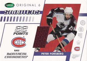 2003-04 Parkhurst Original Six Montreal - Memorabilia #MM-50 Peter Forsberg Front