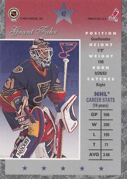 1995-96 Donruss Elite #42 Grant Fuhr Back