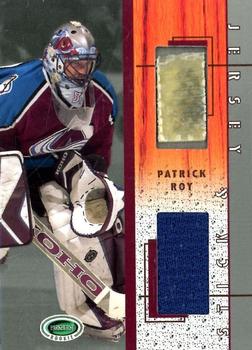 2003-04 Parkhurst Rookie - Stick & Jersey #SJ-28 Patrick Roy Front
