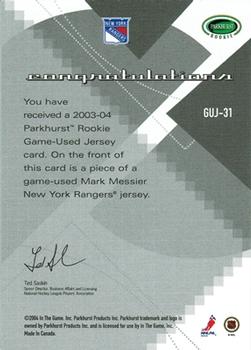 New York Rangers Mark Messier 2003 Vintage Throwback Jersey