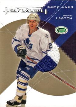 2003-04 Parkhurst Rookie - Game-Used Jersey Gold #GUJ-7 Brian Leetch Front