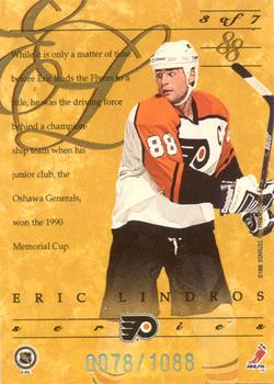 1995-96 Donruss Elite - Eric Lindros Series #3 Eric Lindros Back