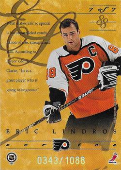 1995-96 Donruss Elite - Eric Lindros Series #7 Eric Lindros Back