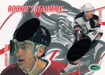 2003-04 Parkhurst Rookie - Rookie's Teammates #RT19 Miroslav Satan / Derek Roy Front