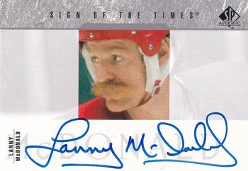 2003-04 SP Authentic - Sign of the Times #SOT-LM Lanny McDonald Front
